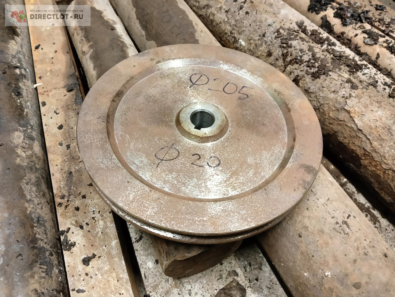 Шкив стальной наружный диаметр 205 один ручей профиль А купить в ...
