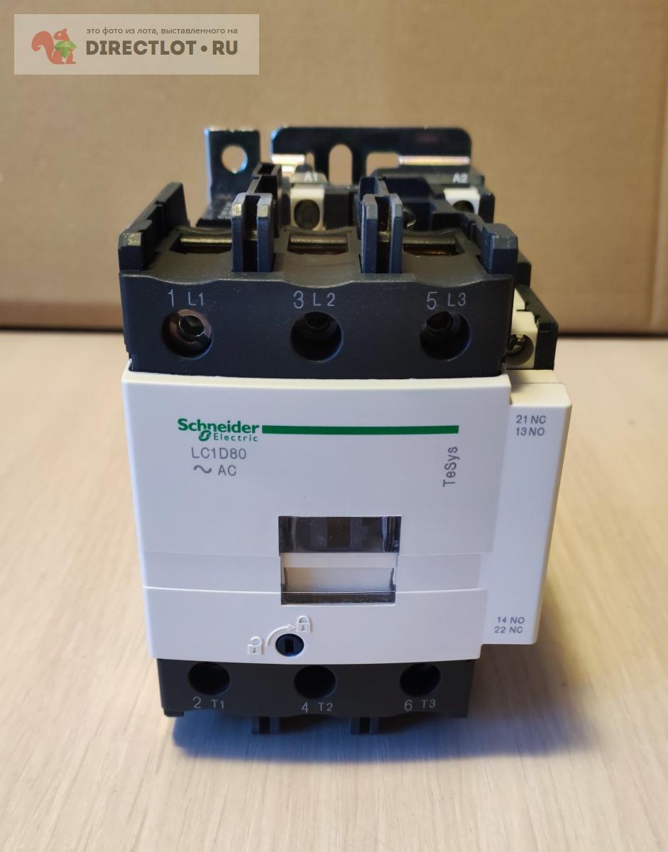 Контактор Schneider Electric TeSys LC1D80M7 3P 80А 440/220В AC 45кВт ...
