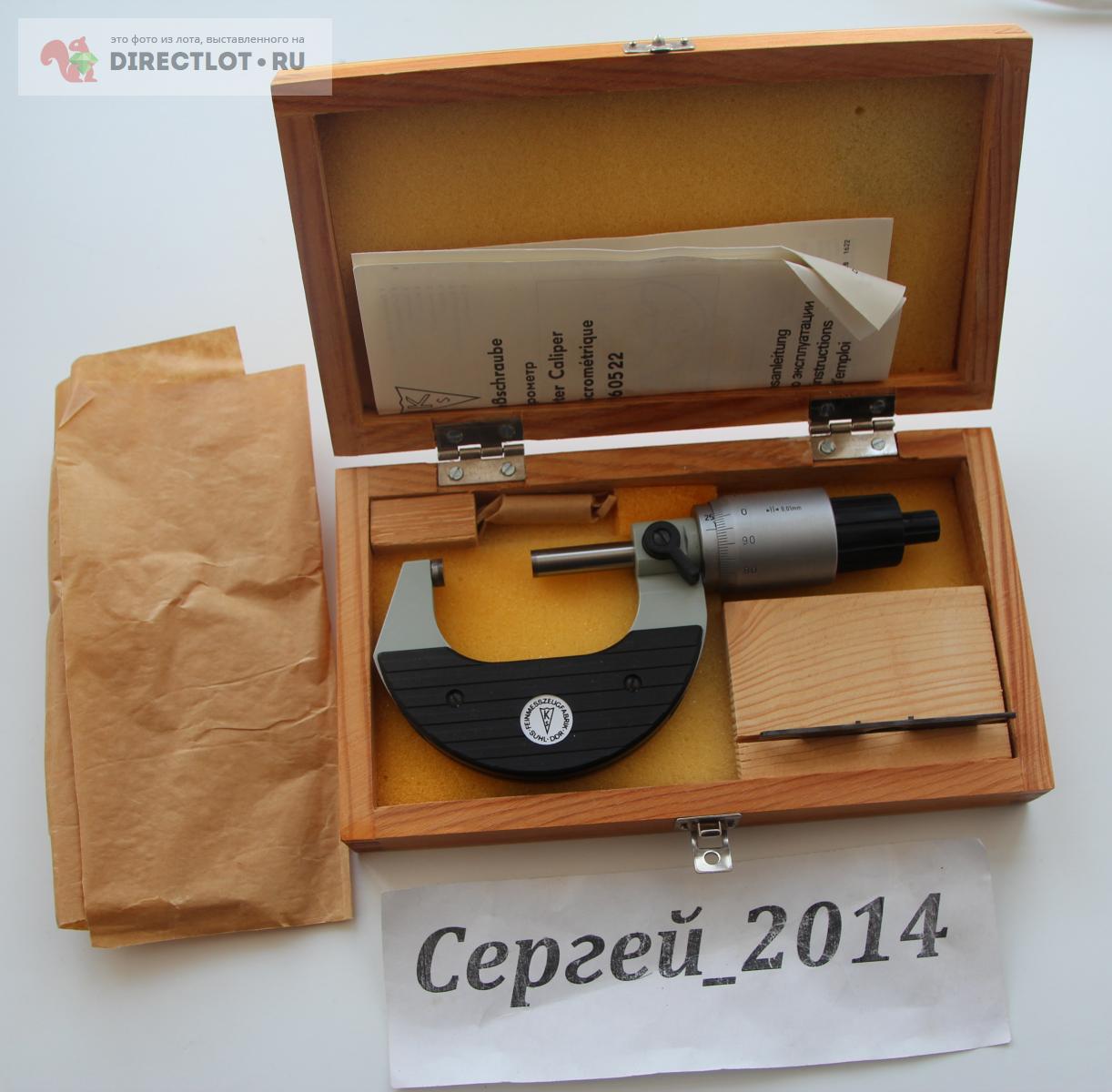 Микрометр гладкий МК 50 ГДР купить в Оренбурге цена 2500 Р на DIRECTLOT ...
