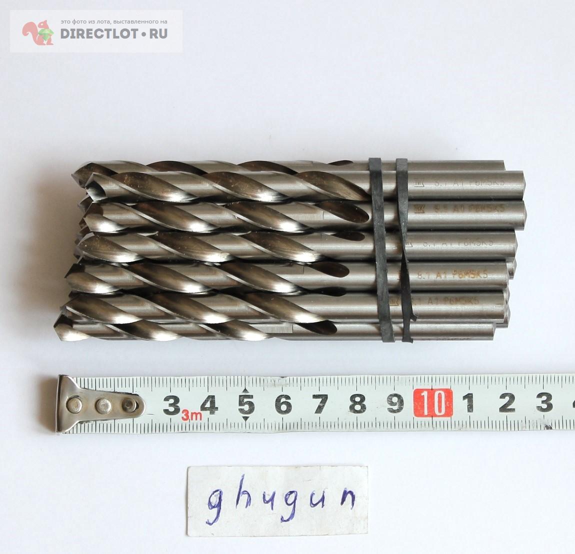 Сверло 8.1мм; Р6М5К5;А1; Шлифованное; По титану и нержавейки. Под винт ...