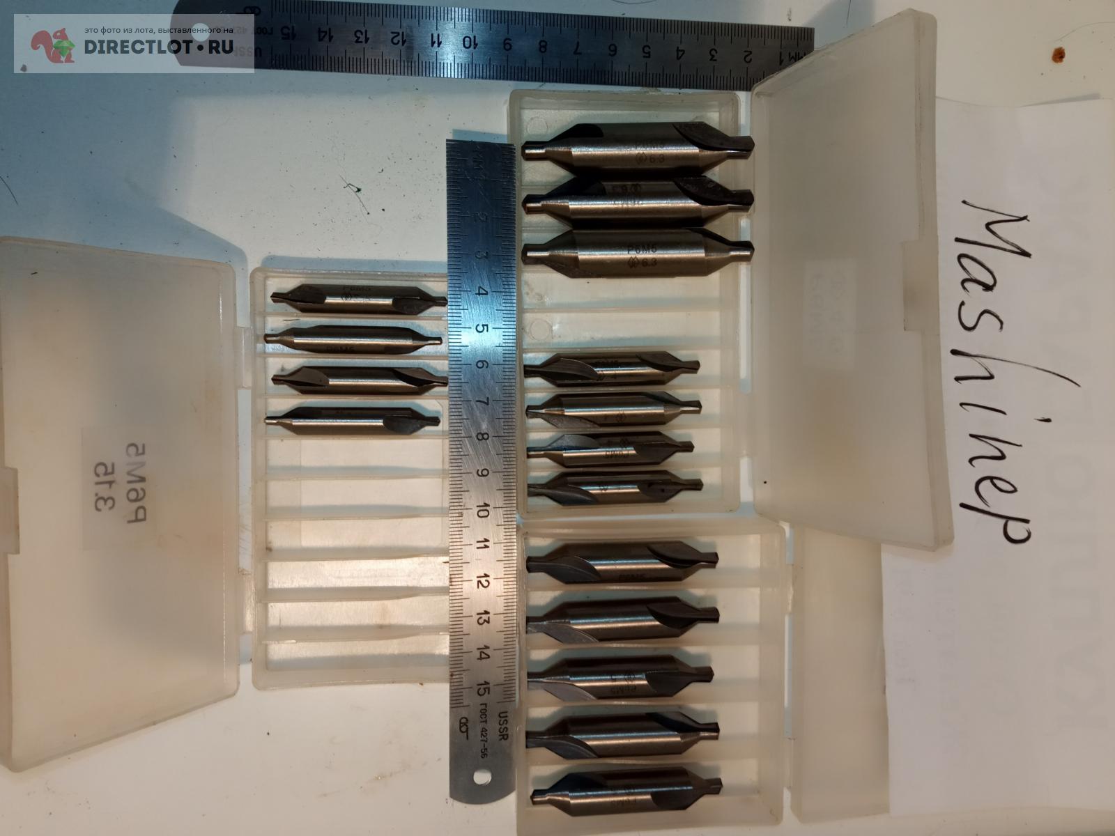 Сверло центровочные Сестрорецк набор из 16 шт. под заточку при вершине ...