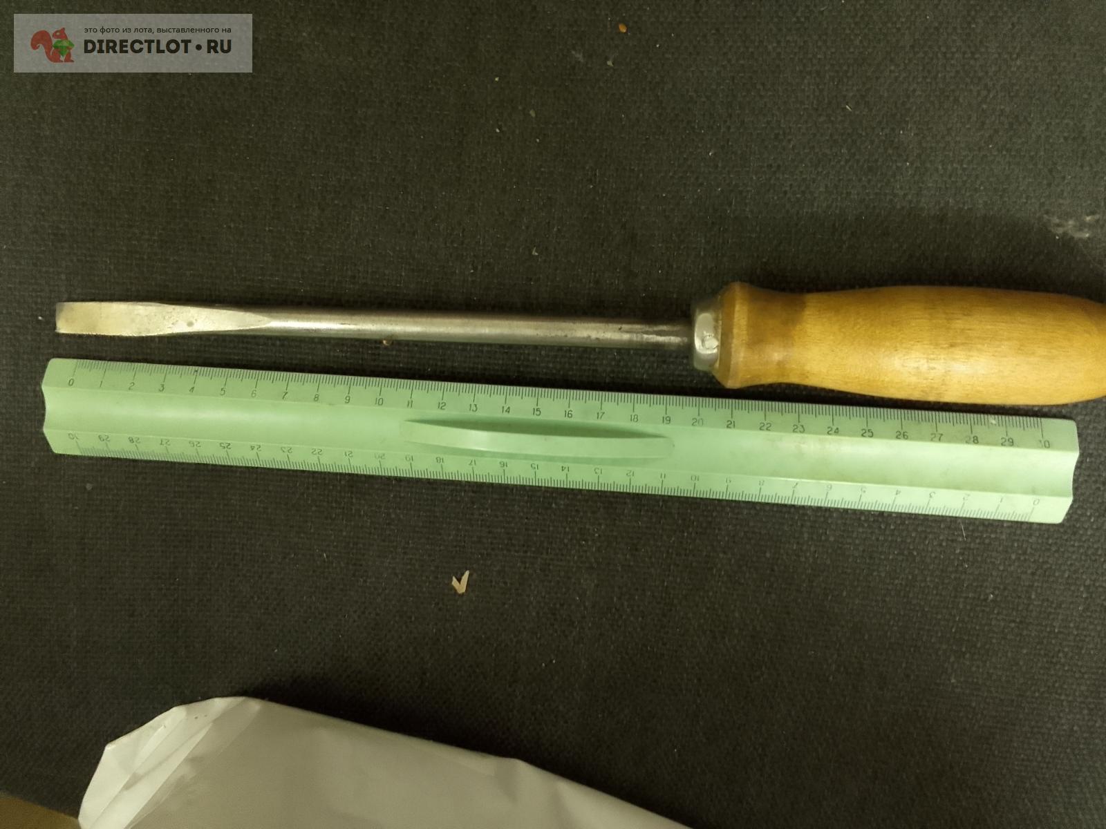 Отвертка под шлиц ручка дерево удлиненная купить в Москве цена 250 Р на ...