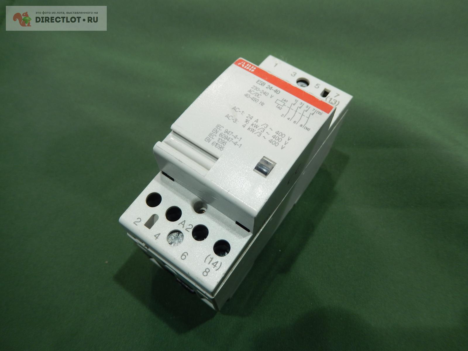 Модульный контактор ABB ESB-24-40 (24А AC1 4НО) купить в Санкт ...