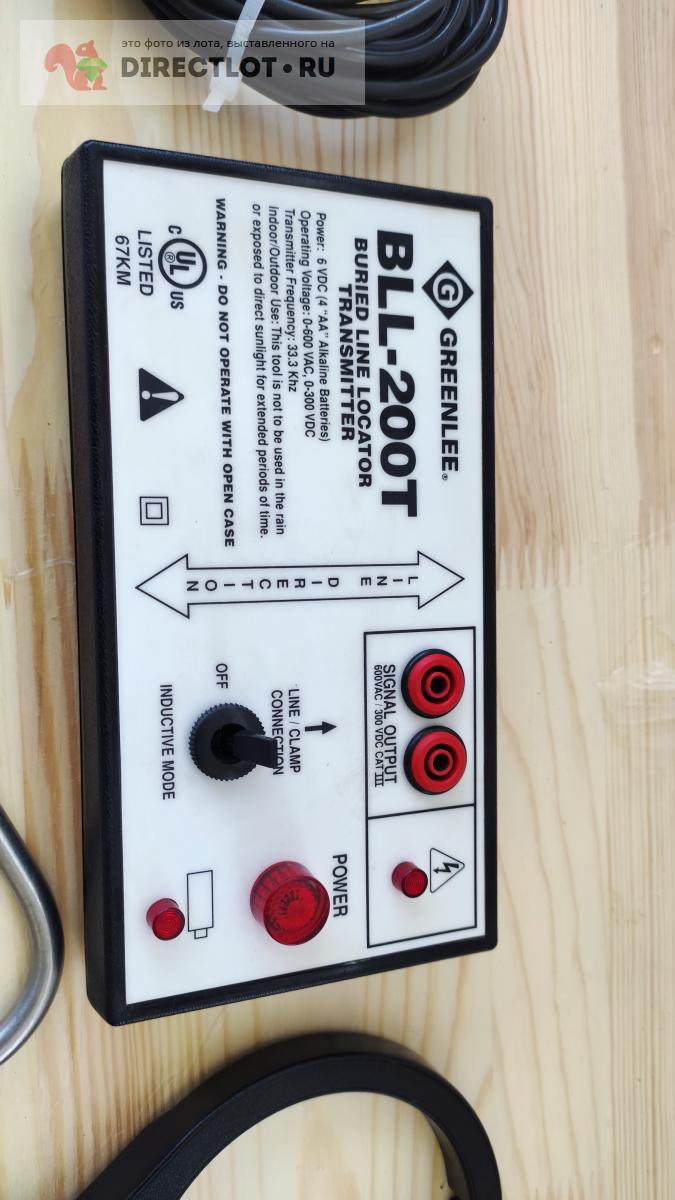 Кабельный локатор (Трассодефектоискатель) Greenlee BLL-200T купить на ...