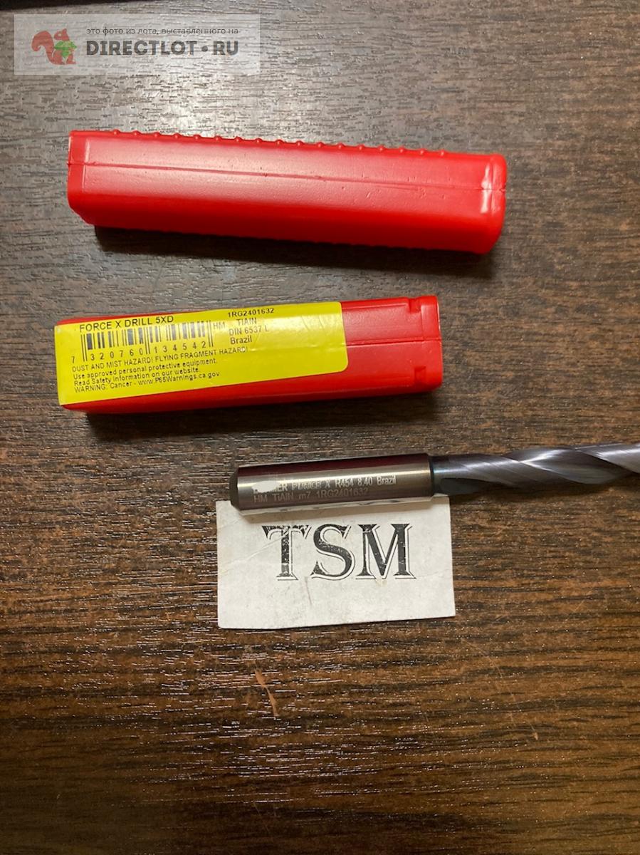 Сверло твердосплавное монолитное Ф 8,4 R454 Dormer Force X Drill 5D