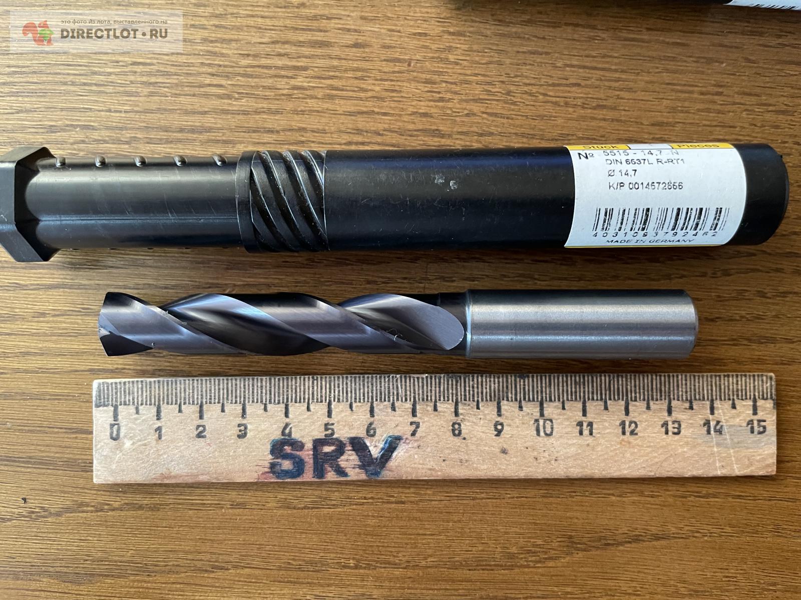 Сверло монолитное твердосплавное D 14.7 №5515 DIN 6537L R-RT1 GUHRING ...