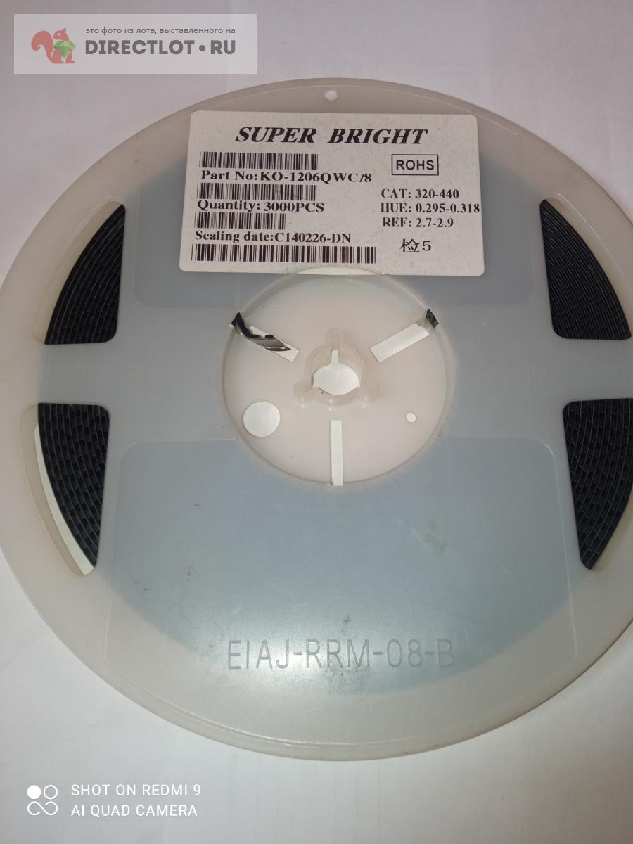 Светодиод Белый SMD KO-1206QWC/8 1206 купить в Жуковском цена 120 Р на ...