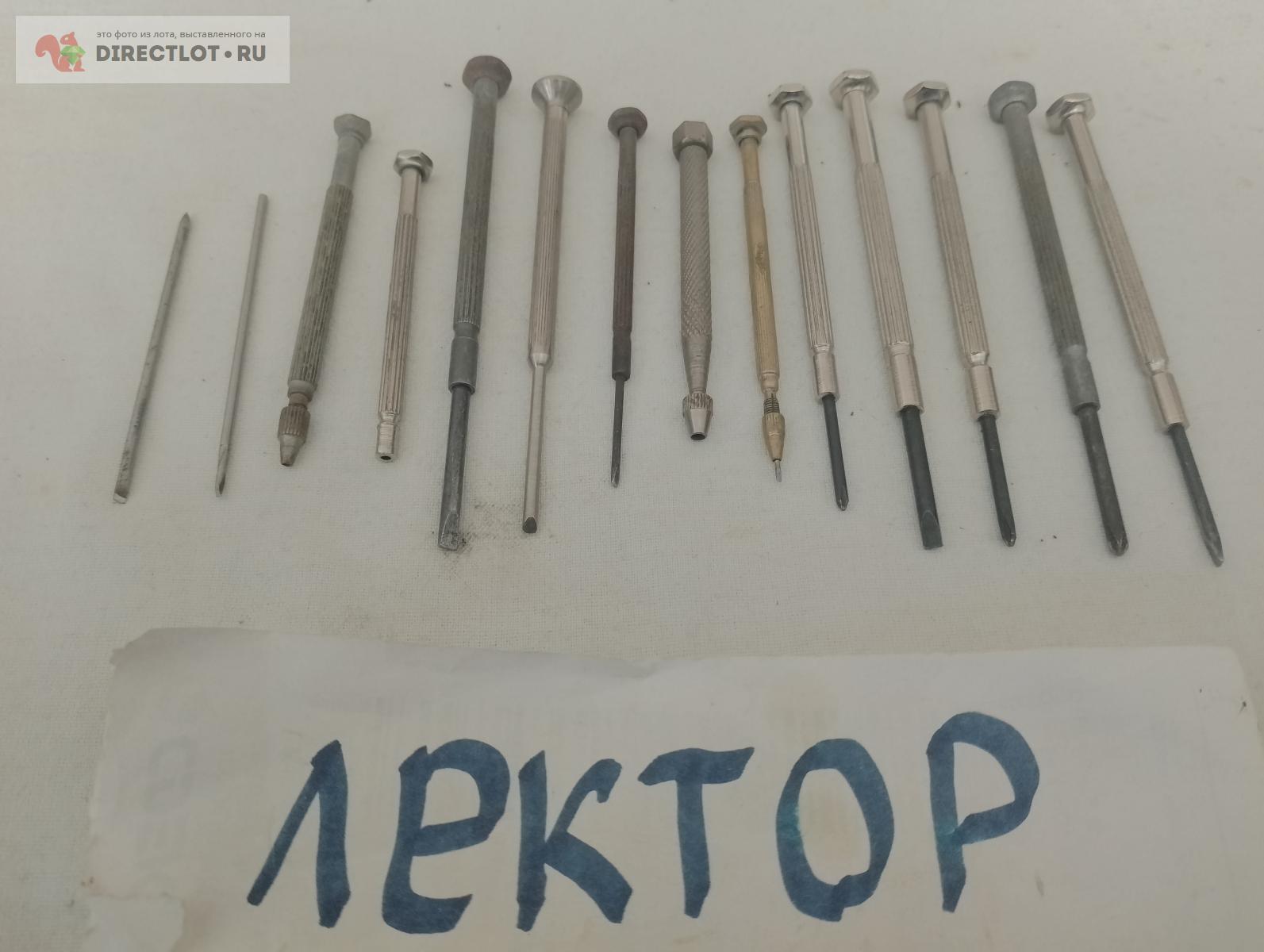 Часовые отвертки 12шт одним лотом,3 штуки из них с цанговым зажимом ...