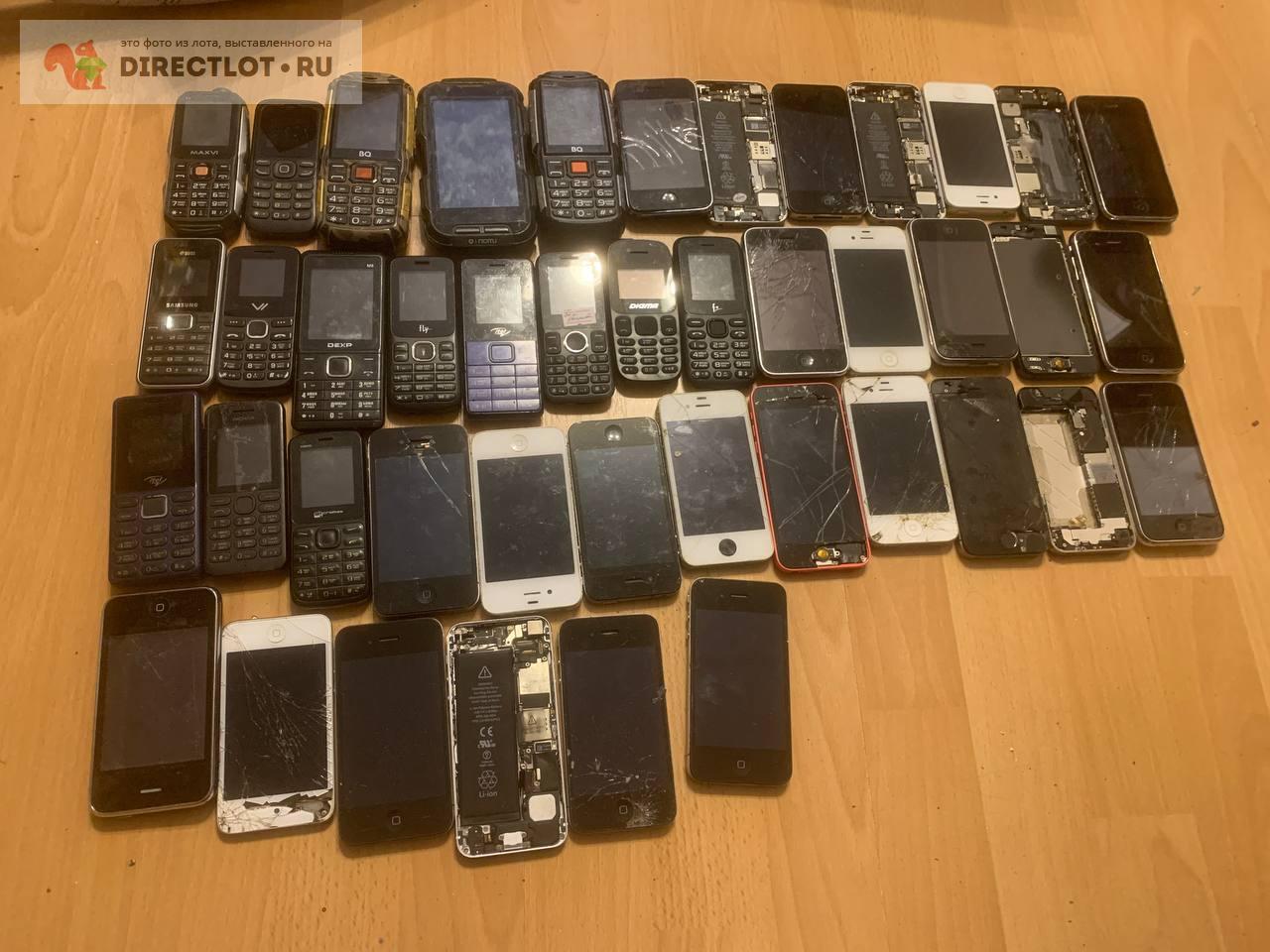 Лот кнопочных телефонов (16шт) + айфоны 3g, 4g, 5S, SE. (26шт) купить в ...