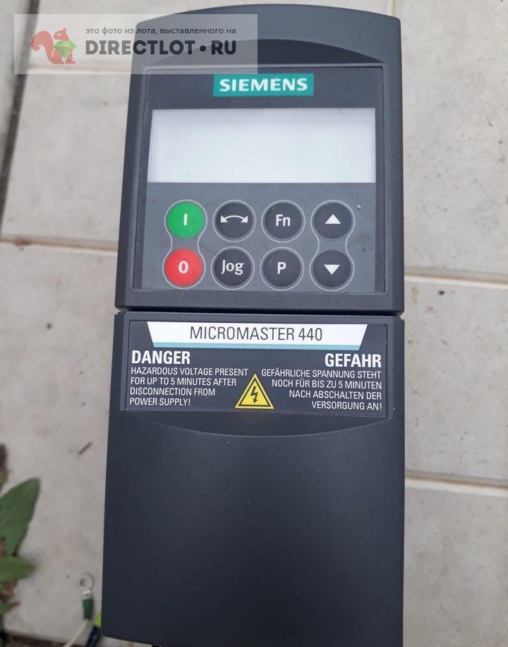 Продам Частотный преобразователь Siemens mikromaster 440 0,75-1,5 квт .