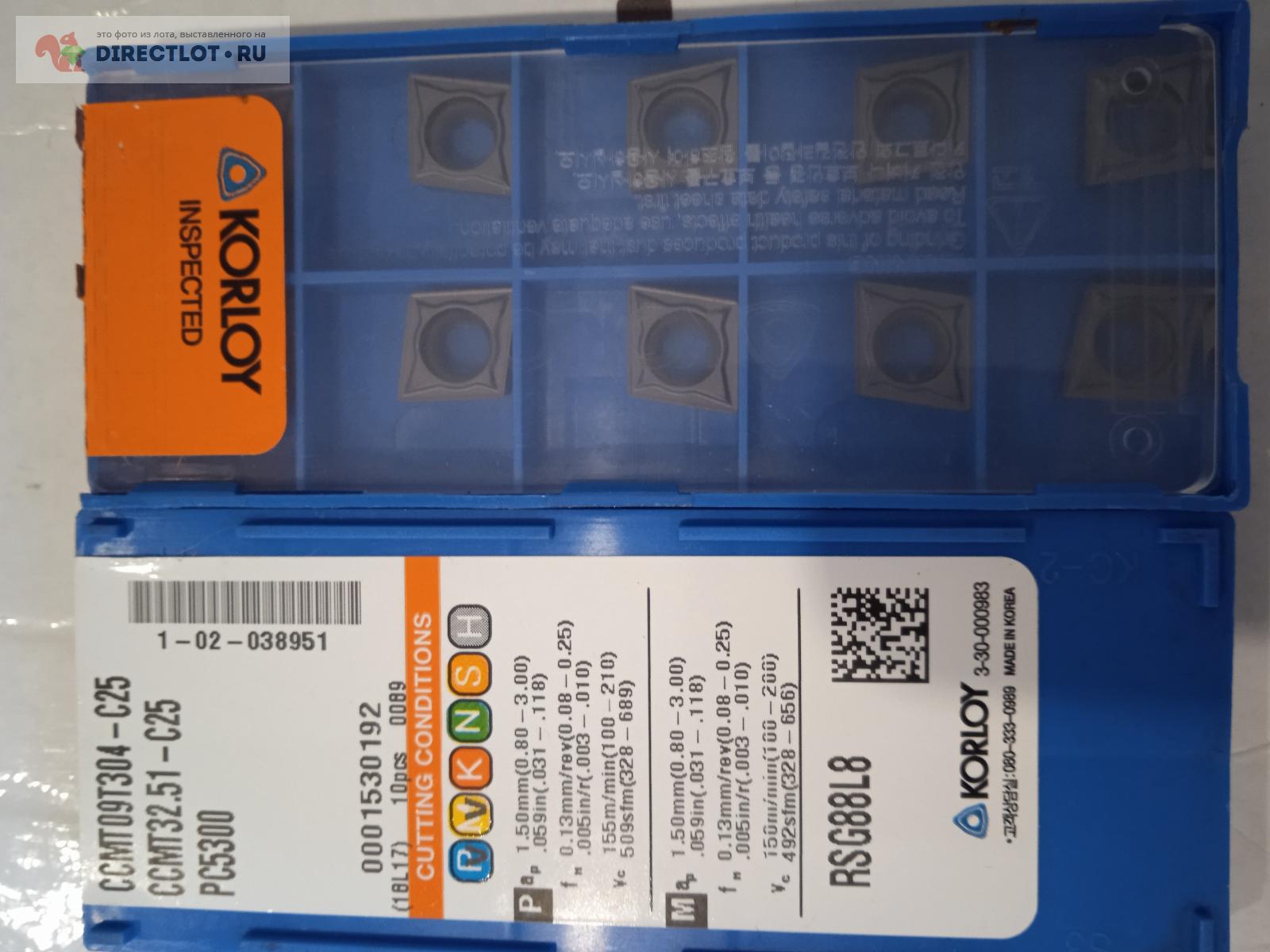 CCMT 09T304-C25 PC5300 "KORLOY" оригинал купить в Екатеринбурге цена ...