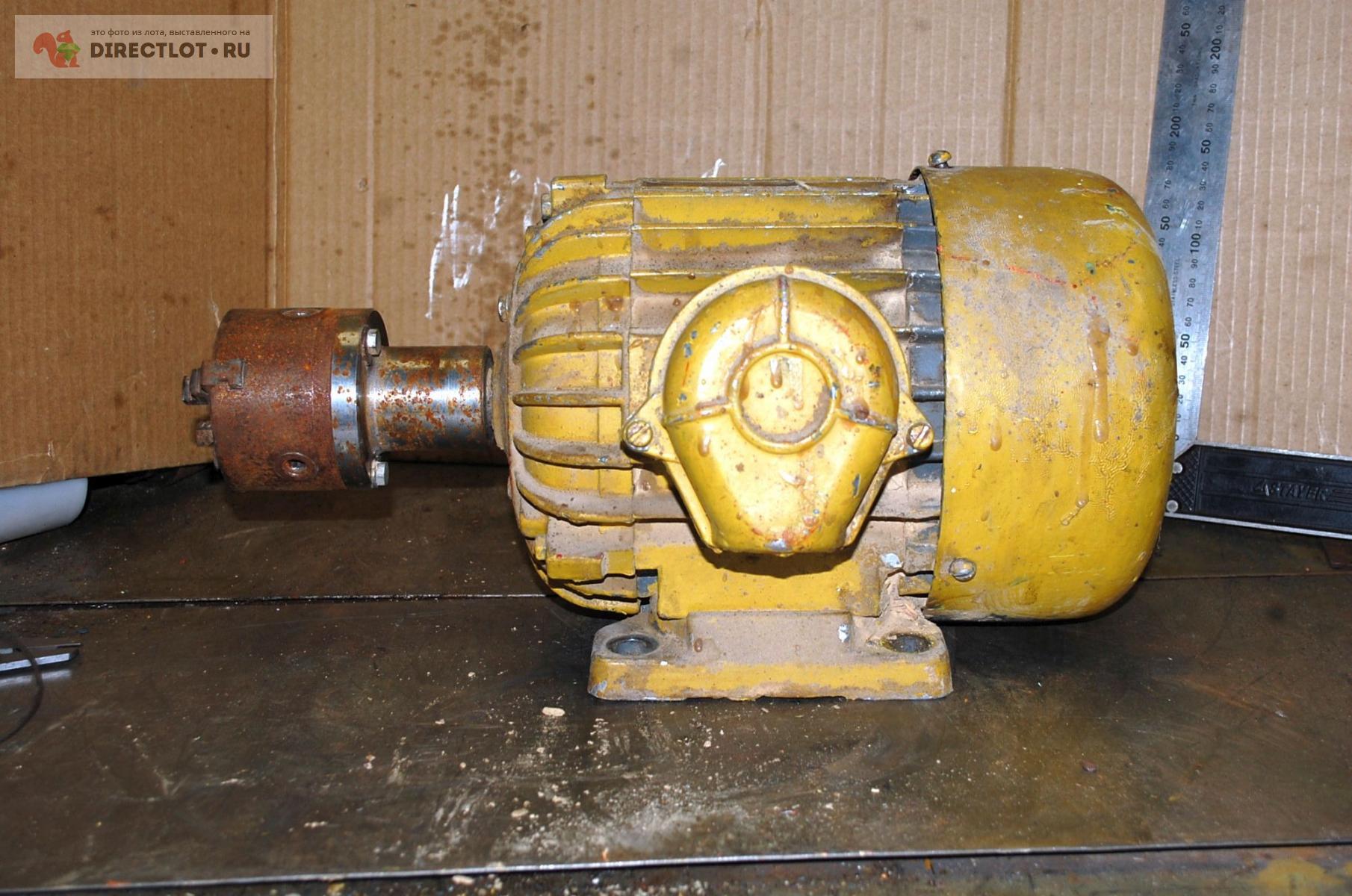 Электродвигатель АОЛ2-22-2 2,2кВт 2860об/мин + фланец и токарный патрон ...