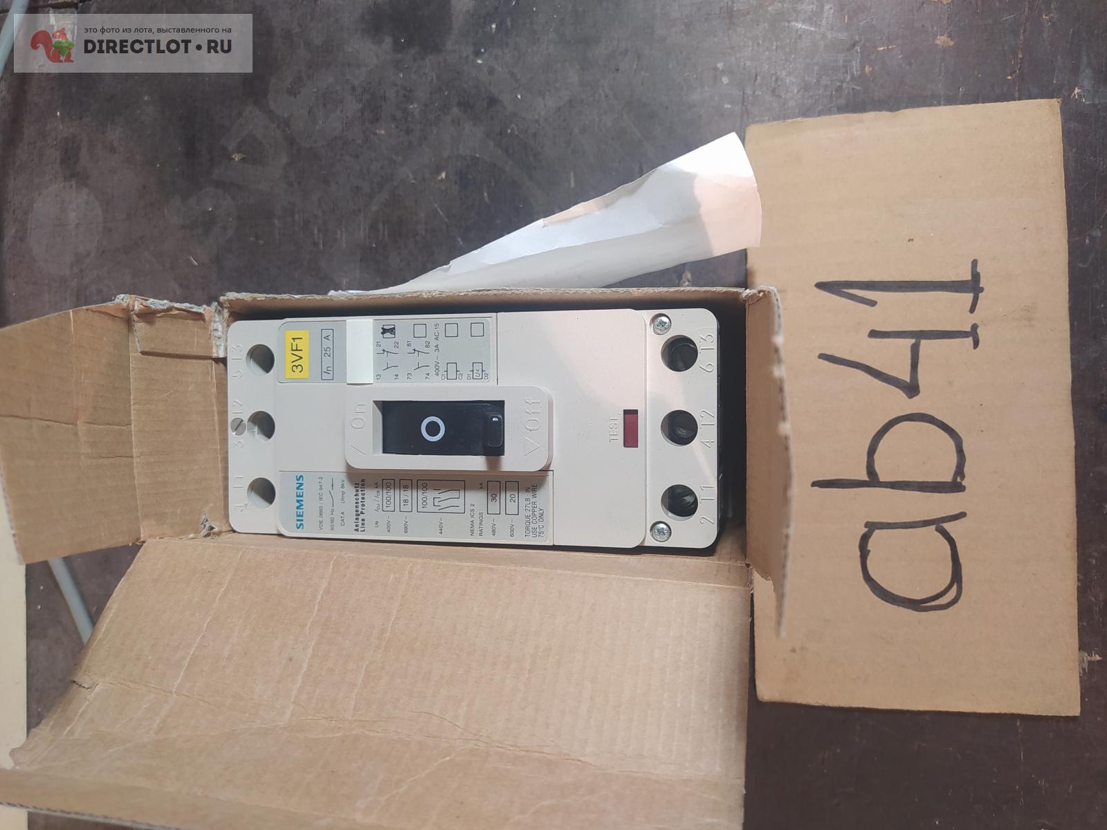 Силовой автоматический выключатель 25А Siemens 3VF1231 купить в ...