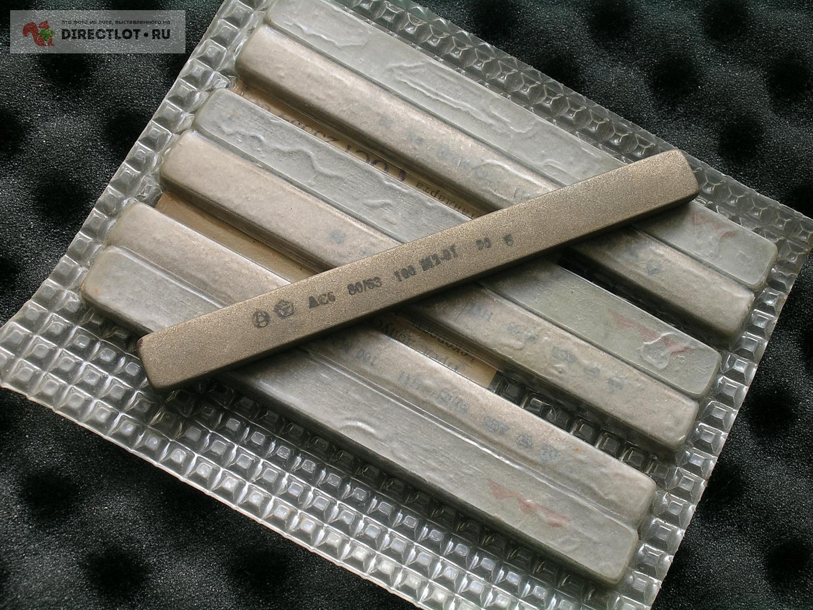 Брусок алмазный хонинговальный 125х12х6х3 АС6 80/63 100% М2-01 R25 Знак ...