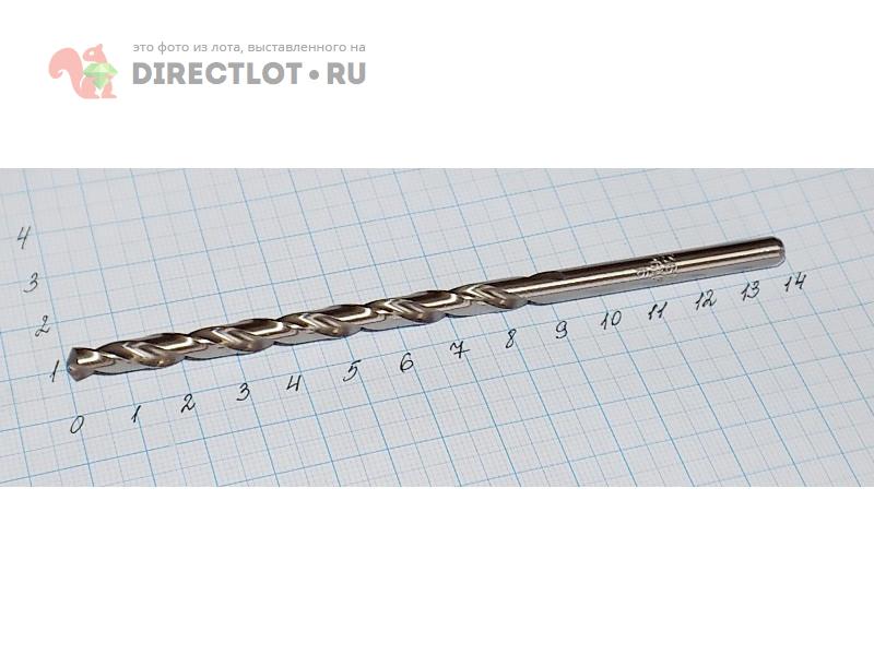 Сверло ф 6,0 мм р6м5 (L-140/90 мм) с цилиндрическим хвостовиком длинная ...