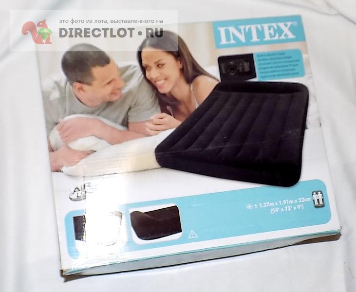 Надувная кровать intex pillow rest classic