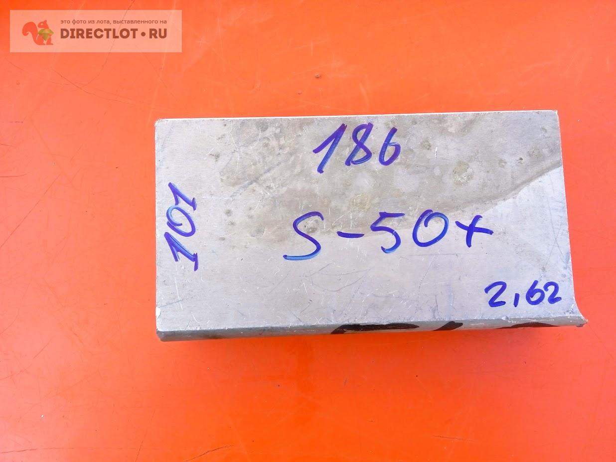 Алюминий лист,пластина 186х101х50 мм. Марка не известна.  в .