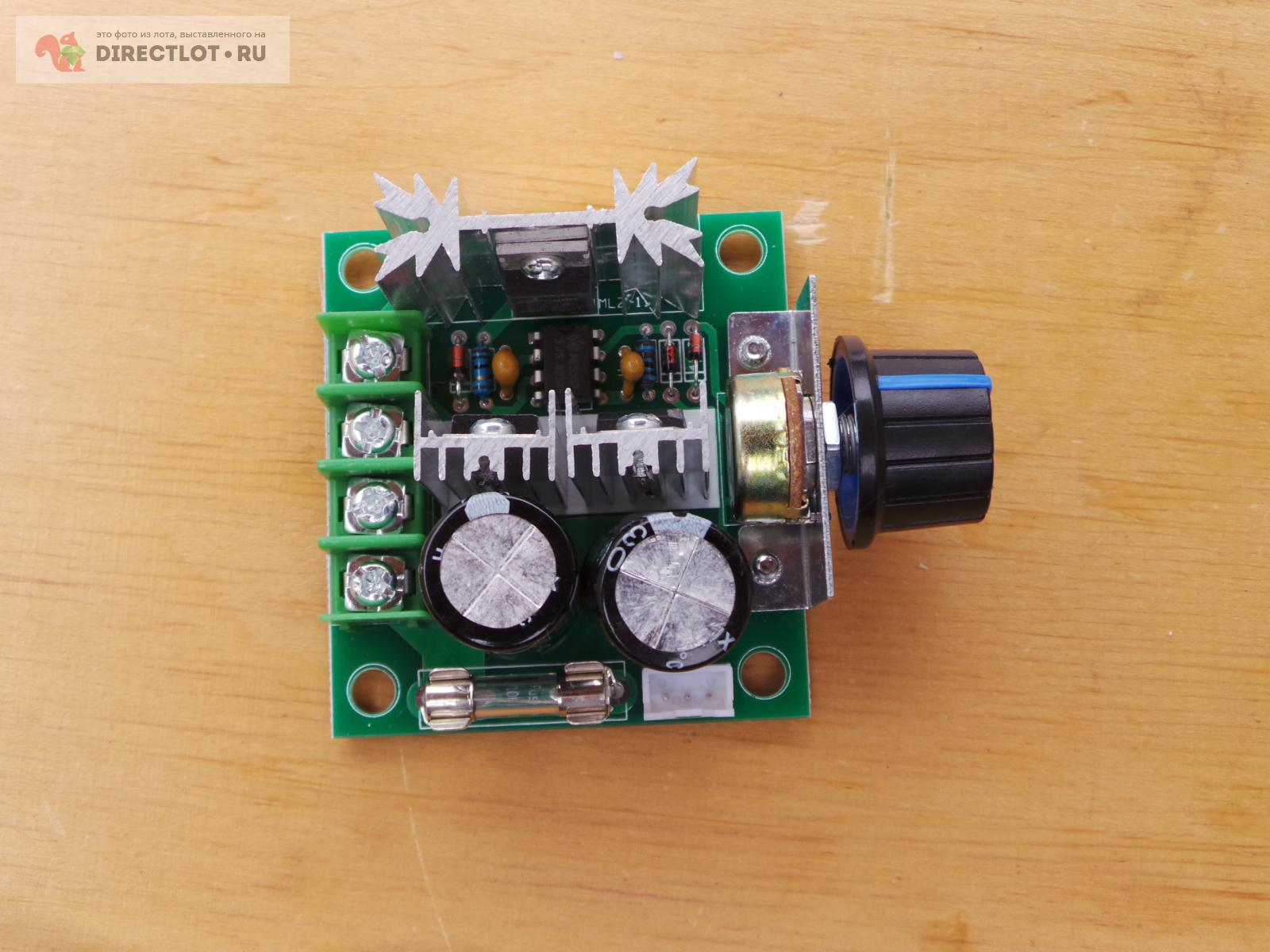 Регулятор оборотов 12-40В 10А для коллекторных двигателей купить в ...