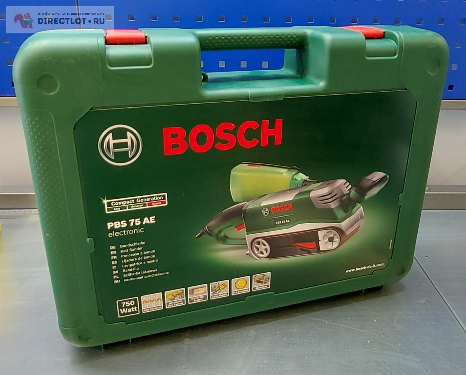 Ленточная шлифмашина Bosch PBS 75 AE 0.603.2A1.120 купить в Домодедово цена  8400 Р на DIRECTLOT.RU - Электроинструмент по дереву продам