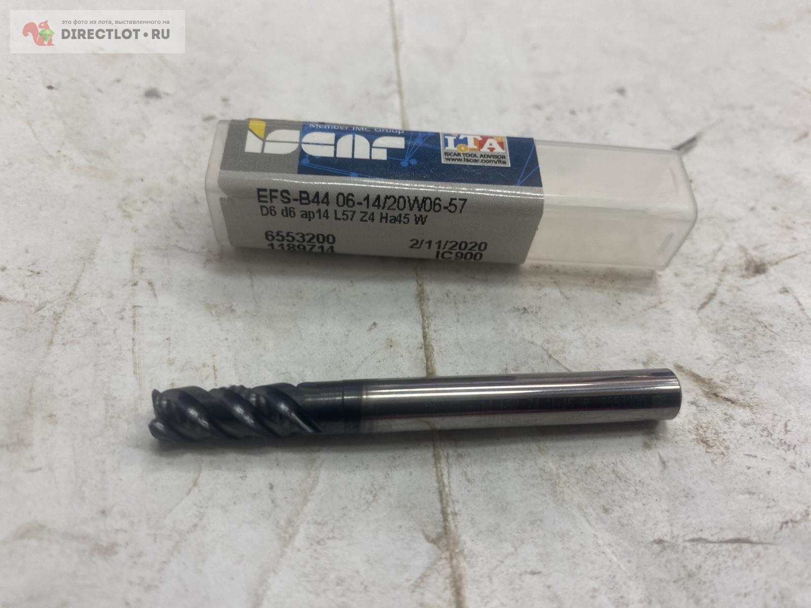Фреза твёрдосплавная EFS-B44 06-14/20W06-57 D6 ap14 L57 Ha45 W ISCAR ...