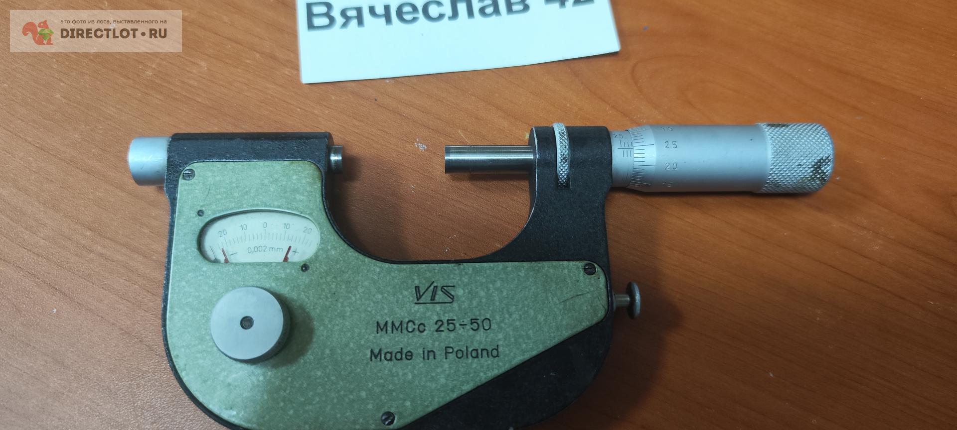 Микрометр рычажный Мр 25-50 мм 0,002 мм. VIS купить в Кемерово цена ...