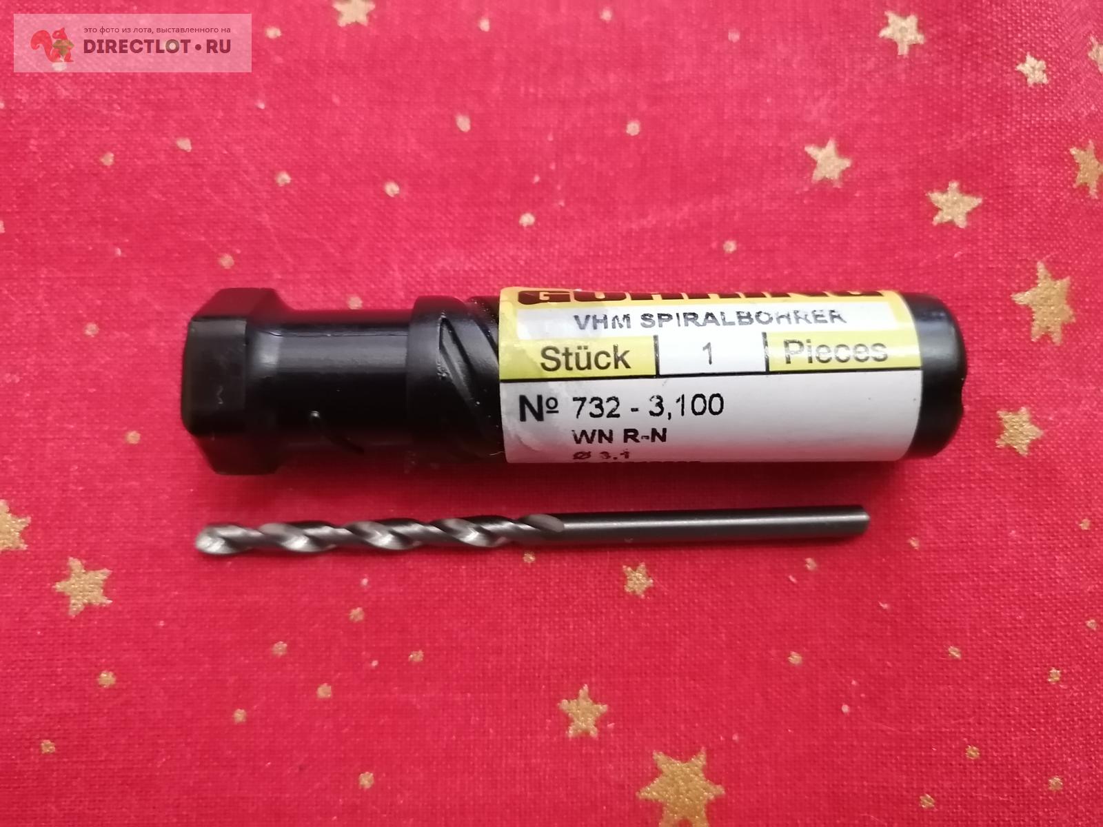 Сверло твердосплавное ф 3,1 мм 732-3,100 Guhring купить в Москве цена ...