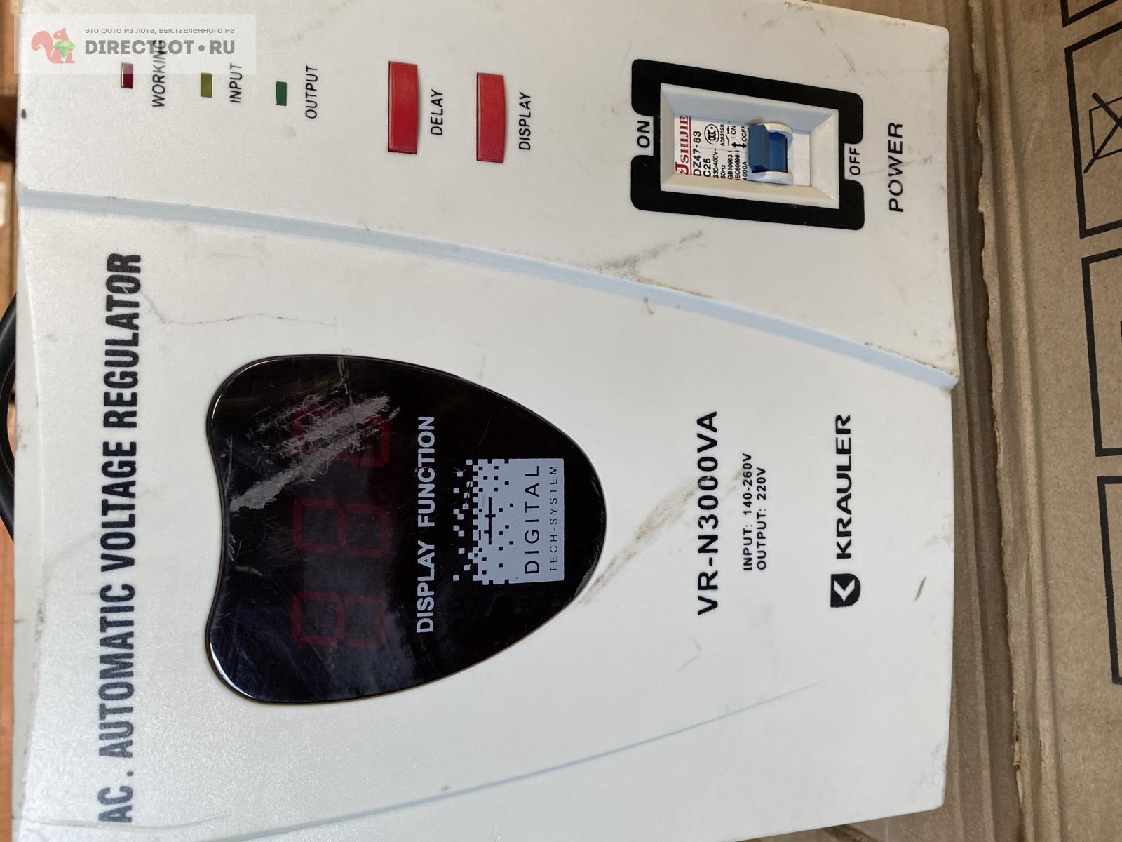 Продам Стабилизатор напряжения Krauler VR-N3000VA купить на DIRECTLOT.RU