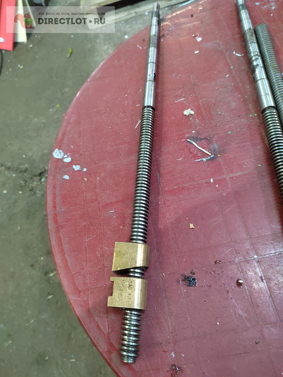 Винт поперечной подачи 1к62 , с гайками с хранения, шлифованный. 22 мм ...