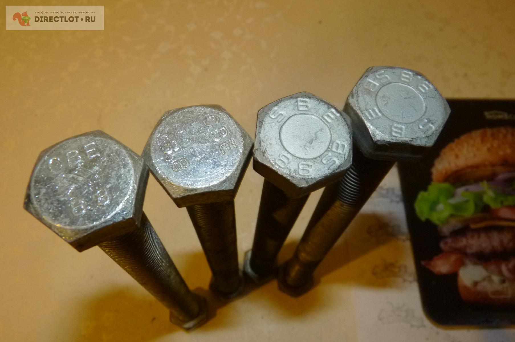 Болт с гайкой оцинкованный, М16, общая длина 210 мм, резьбовой 200 ...